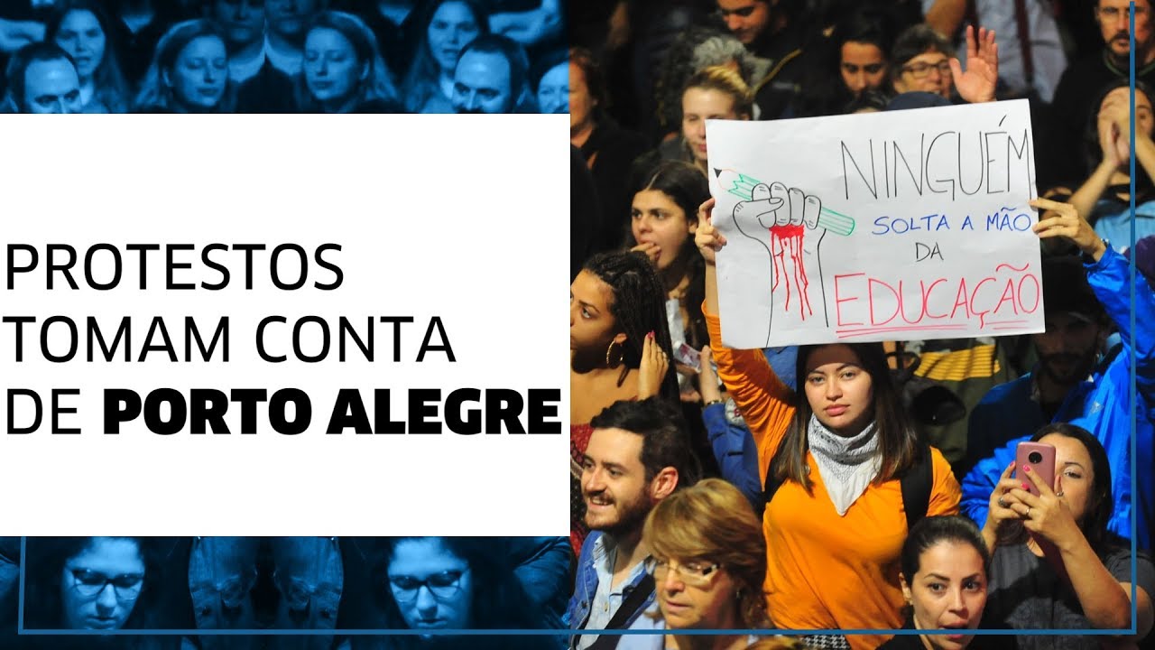 Protestos de estudantes e professores contra cortes nos recursos da educação movimentam o RS jornal do brasil
