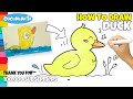 DUCK - How to Draw and Color for Kids - CoconanaTV