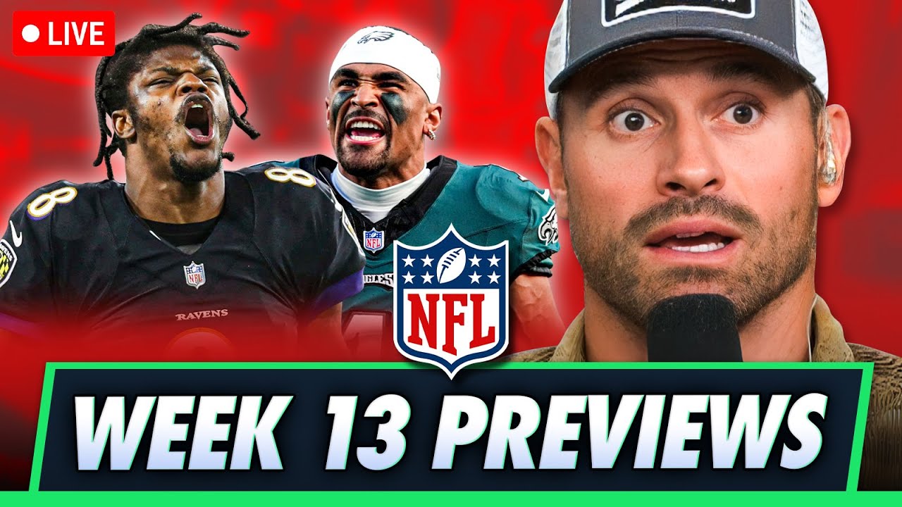 Eagles Face Ravens, Raiders vs Chiefs & Thanksgiving Day Football | NFL WK 13 Previews