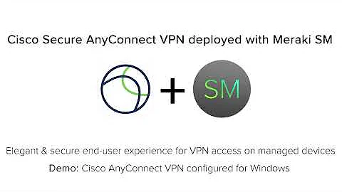Cisco Meraki Systems Manager MDM: Remote Deployment of AnyConnect VPN
