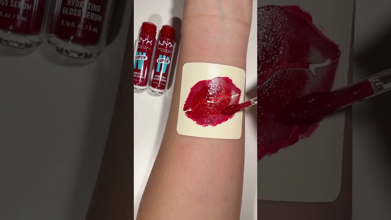 Ombré lip using _nyxcosmetics_uk lip IV _gifted_ ___swatch 💋