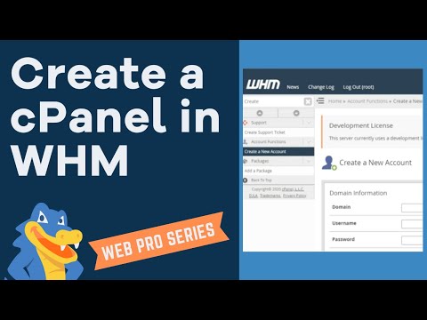 How to Create a cPanel Account in WHM