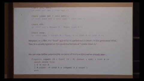 DeepSpec Summer School, Coq Intensive, Part 2 (July 13, 2017)