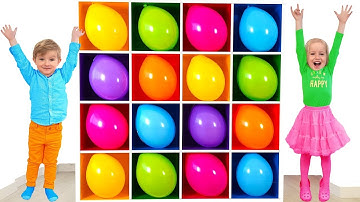 Kids Challenge with Balloons + More children