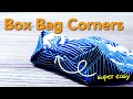 Sewing Tips and Tricks / Sewing technique for beginners / Box bag Corners / Tote bag Idea