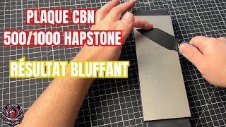 Pierre CBN Hapstone 500/1000 : test complet et conseils d'affûtage