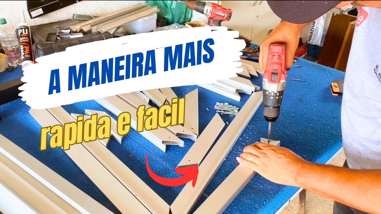 Como fechar quadro com Esquadreta