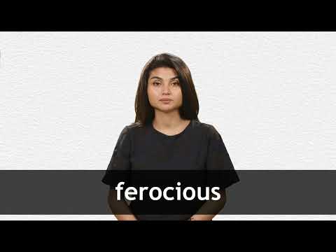 How to pronounce FEROCIOUS in American English