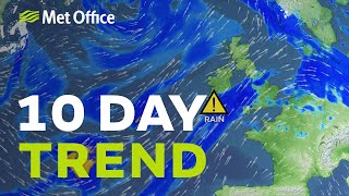 10 Day trend – Very wet in the west, but for how long? 28/10/20