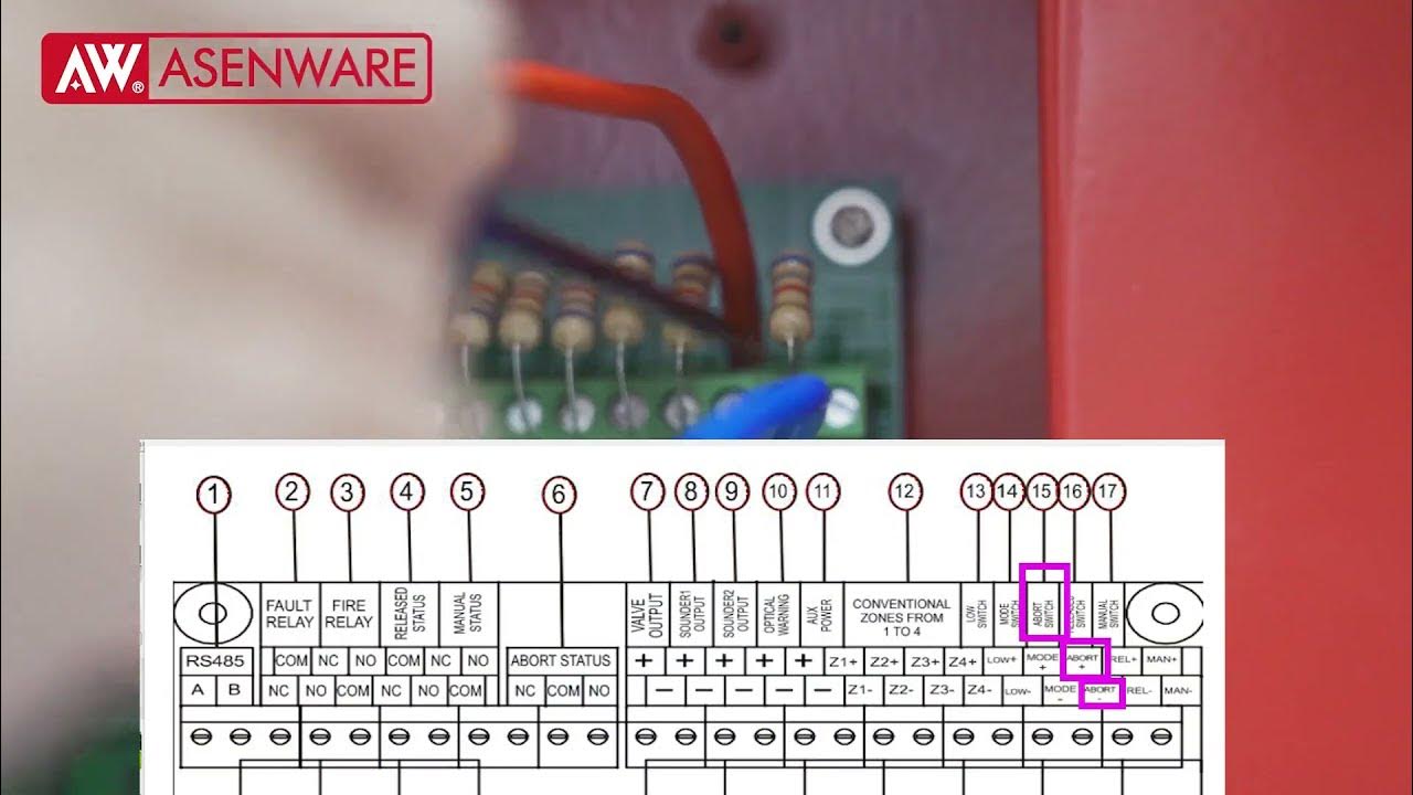 How To Wire The Abort Switch To Gas Extinguishing Control Panel - YouTube