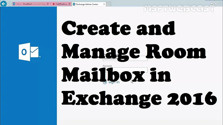 Managing Room Mailbox in Exchange Server 2016