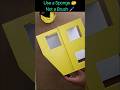 Cardboard House DIY 🏠 | Easy Sponge Painting Technique!