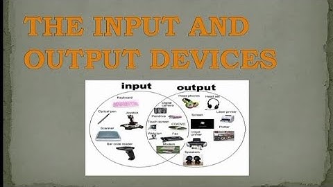 PPt on Input and Output Devices