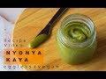 Nyonya Kaya (Coconut pandan spread) - Eggless + Vegan  (more than veggies original recipe)