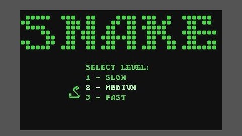 Snake Game for the Commodore 64