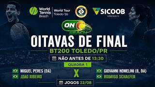 Rodada de Oitavas de Final 22/08. JOÃO RIBEIRO / MIGUEL PERES x GIOVANNI NOMELINI / RODRIGO SCHAEFER