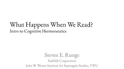 What Happens When We Read?