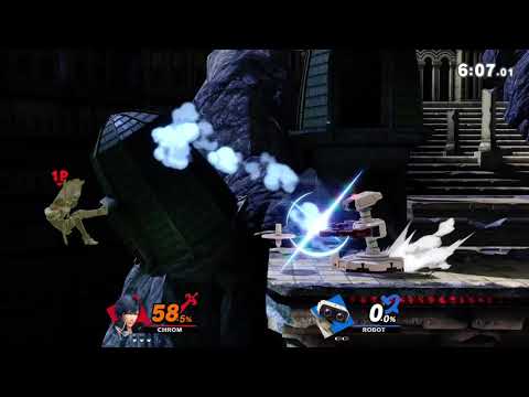 些細なミスが撃墜に繋がる｜対ロボット｜クロム使用｜スマブラSP｜対策は概要欄｜(Chrom) SSBU Smash Ultimate
