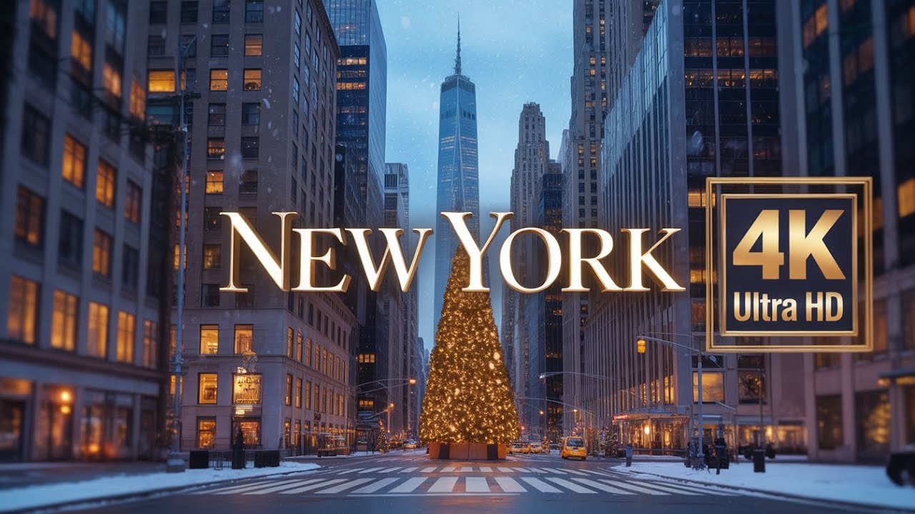 Winter in New York 4K 🎄 | Magical Christmas Drone Tour