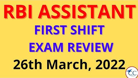 RBI Assistant first shift exam review || topics asked in first shift || self - given ||