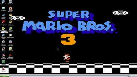 how to make desktop wallpaper using Nintendo (NES) emulator virtuaNES