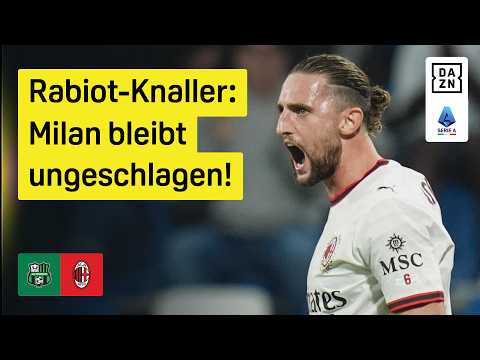 Rabiot knallhart in die kurze Ecke: Sassuolo - AC Mailand | 6. Spieltag | Serie A | DAZN Highlights