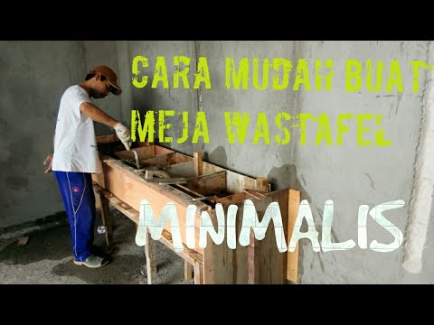  CARA  MEMBUAT  MEJA  WASTAFEL MINIMALIS  YouTube