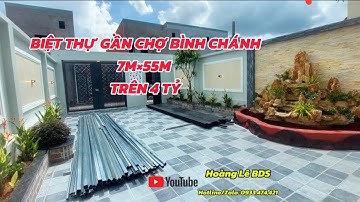 BIỆT THỰ CHỢ BÌNH CHÁNH 7M×55M, TRÊN 4 TỶ, Đinh đức thiện nối dài,