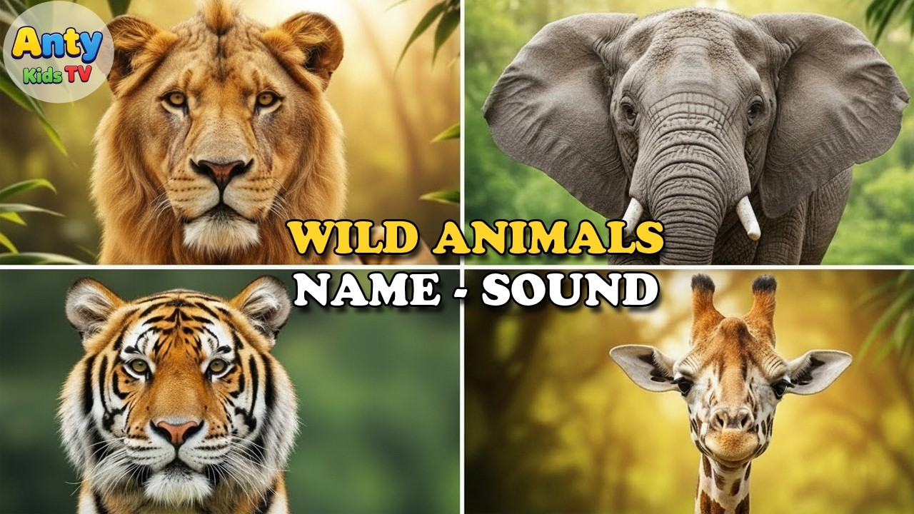 Animal Sounds – Wild Animals Video for Kids | Educational Videos for Kids