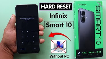 Hard Reset Infinix Smart 10 (X6726) Remove Screen Lock Without PC | Factory Reset Infinix Smart 10