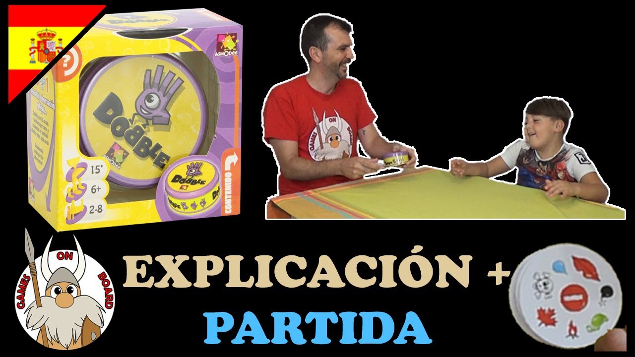 Cómo jugar a Dobble, Explicación y Partida (ESPAÑOL), Juego de mesa