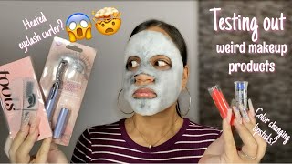 TESTING OUT WEIRD BEAUTY PRODUCTS - Hillary Bakhuis