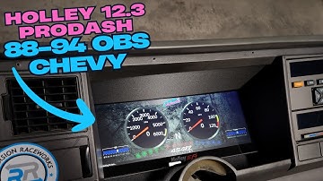Ultimate Dash Upgrade for OBS Trucks! Holley 12.3" Dash Mount  | 