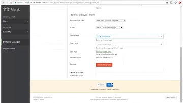 Cisco Security Connector  - Meraki Configiuration