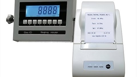 MAGODA WEIGHING INSTRUMENT : CHICKEN SCALE WITH HP1 INDICATOR AND THERMAL PRINTER