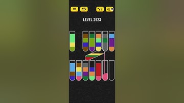 Water sort puzzle level 2923