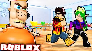 UCIEKAMY Z LEKCJI ZŁEGO NAUCZYCIELA! - Roblox (Team School Escape Obby)