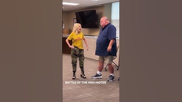 Thumbnail of Battle of the high notes 🥊 There’s NEVER a dull moment at KCBBC!! #shorts