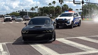 BEST EXITS from Windermere Cars and Coffee  Burnouts, Drifting, Revs  Hellcat, M4, Mustang, 720S