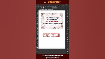 Adobe illustrator 2025 Tips How to convert RGB to CMYK in illustrator without changing colors #remix