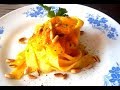 Pappardelle zucca e pinoli tostati - primo piatto semplice e veloce