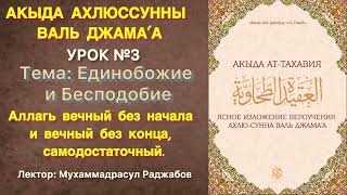 Акыда Ахлюссунна / Ат-Тахавия / Единобожие, Аллах Не Описывается Категориями Творений (Урок №3)