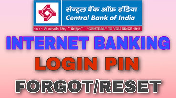 Central Bank of India Internet banking Login password reset/forget ! central bank login password