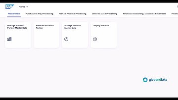 2.1 SAP Fiori - Home Screen