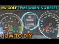 Loss of Pressure Warning - Volkswagen Golf  - How To Reset DIY