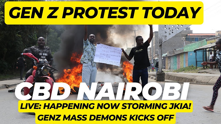 LIVE: HAPPENING NOW STORMING JKIA! GENZ MASS DEMONS KICKS OFF
