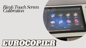 Ricoh Touch Screen Calibration