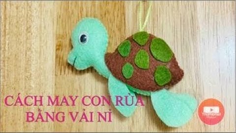 DIY / Cách may con rùa bằng vải nỉ/ By Bonny handmade #video 11