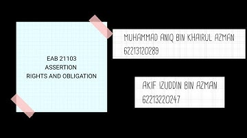 EAB21103 - ASSERTION RIGHTS AND OBLIGATIONS AC30