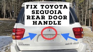Toyota Sequoia Rear Door Handle latch Replacement 01  07